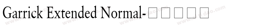 Garrick Extended Normal字体转换